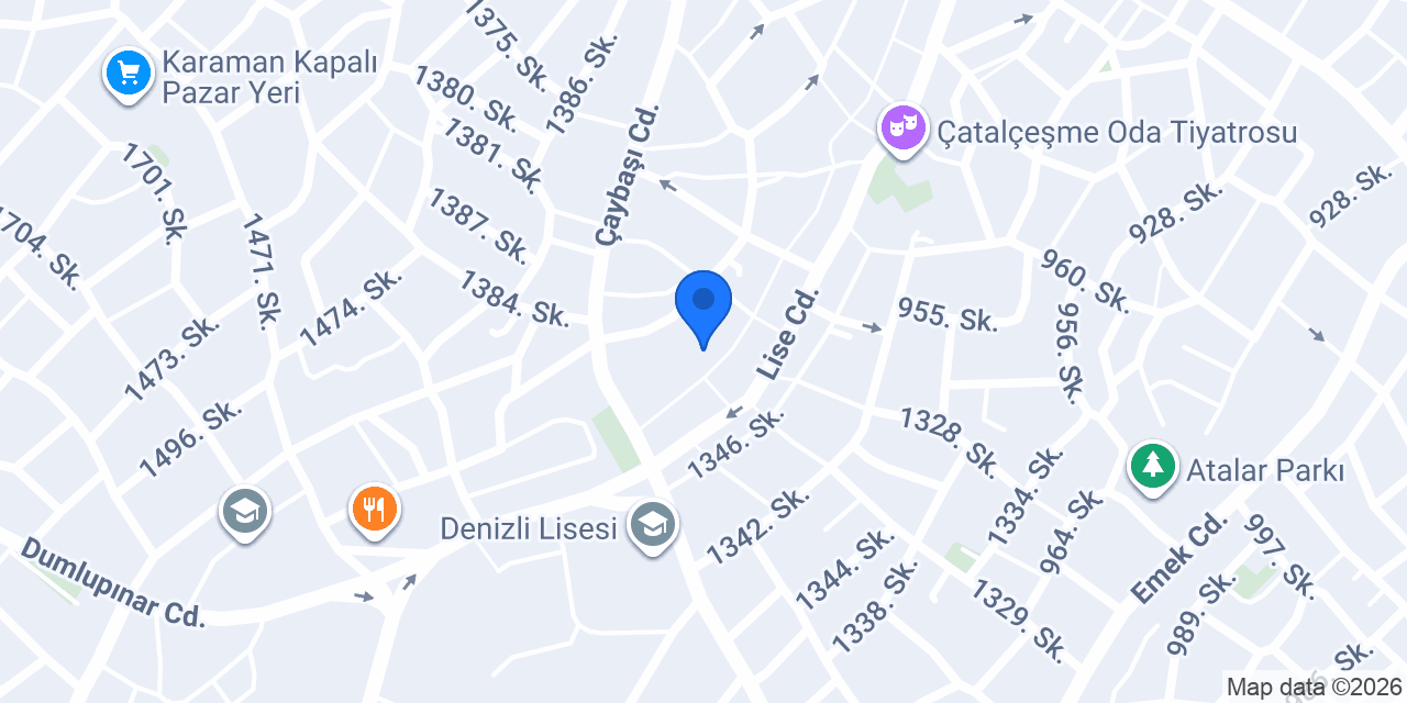 Galaksi Cafe Denizli konumu