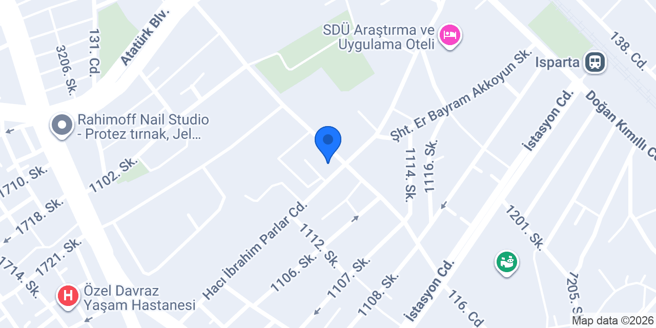 Isparta As Taksi konumu