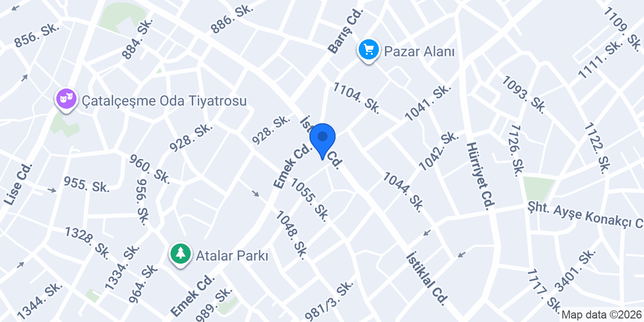 İnceler Mobilya konumu