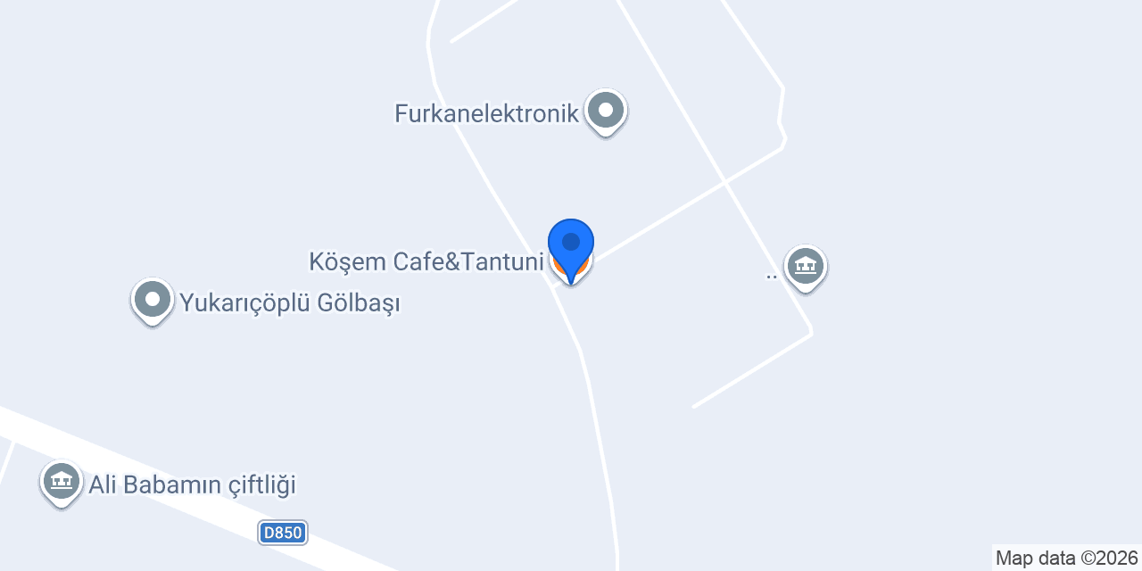 Köşem Cafe&Tantuni konumu