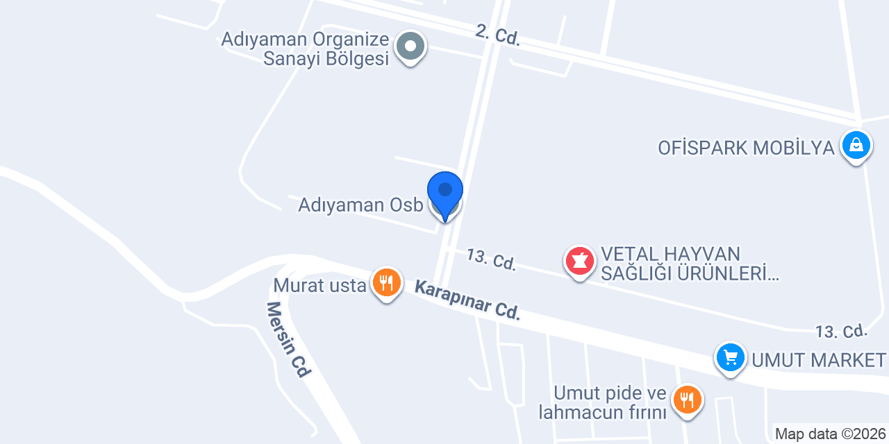 Adıyaman Osb konumu