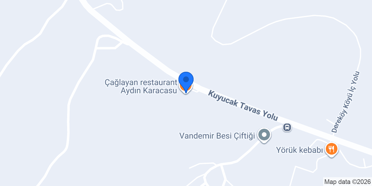 Çağlayan restaurant Aydın Karacasu konumu