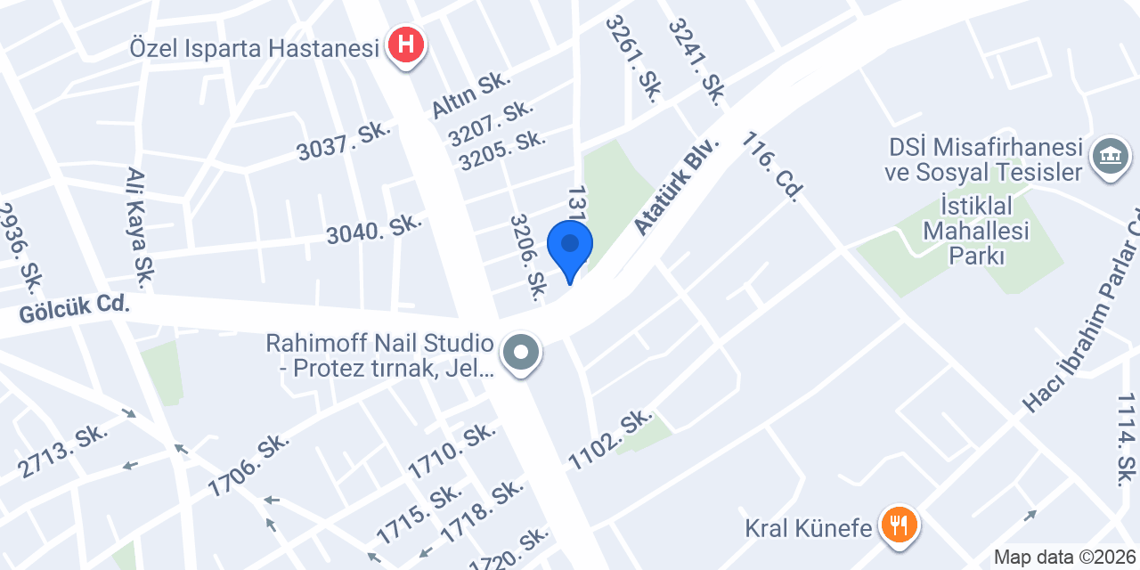 Yüceler Oto Lastik konumu