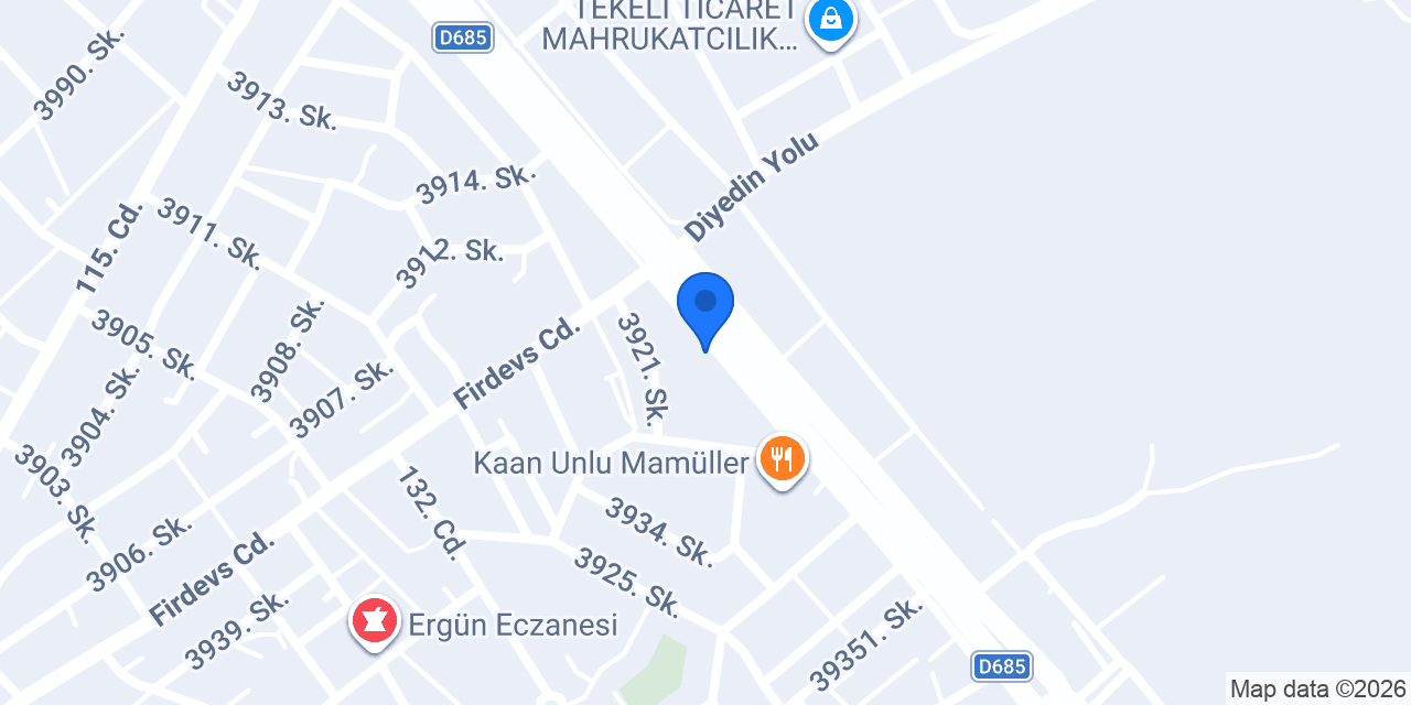 Dolaz Gıda Isparta konumu