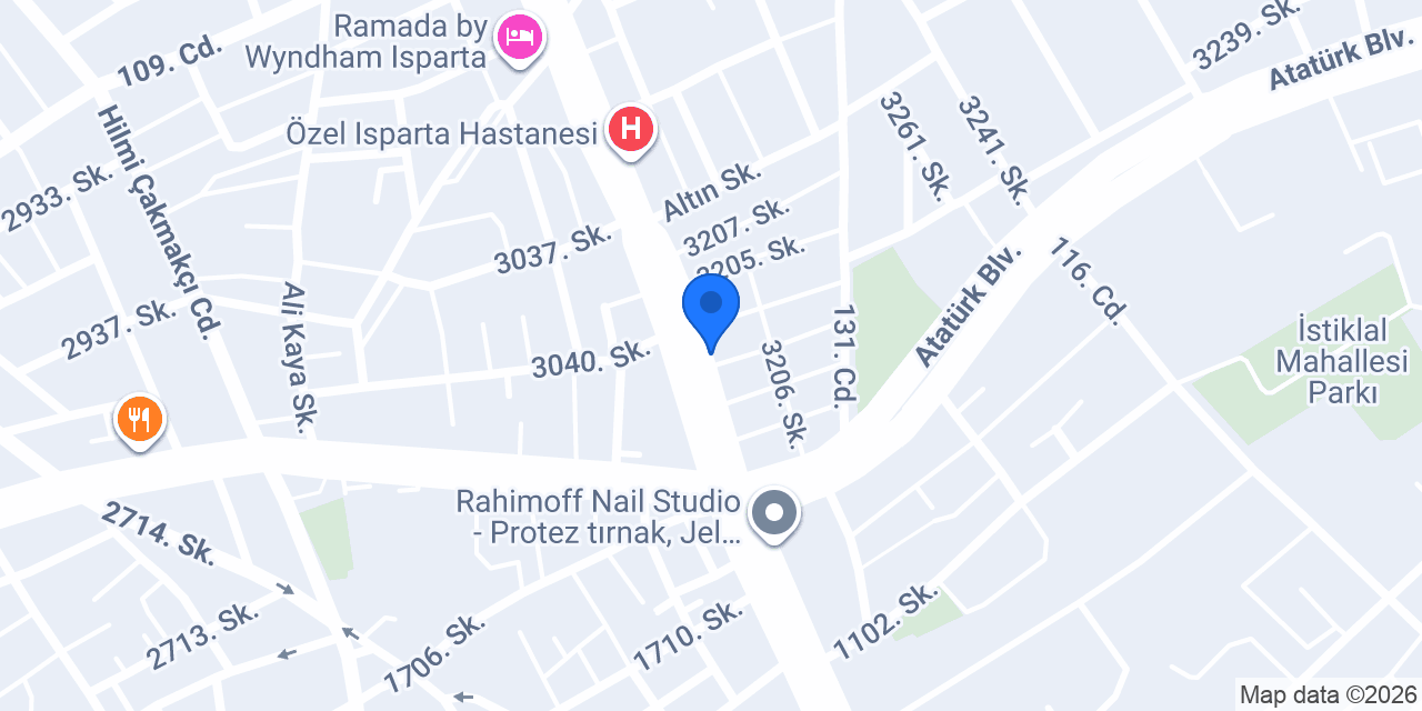 Isparta tabldot konumu