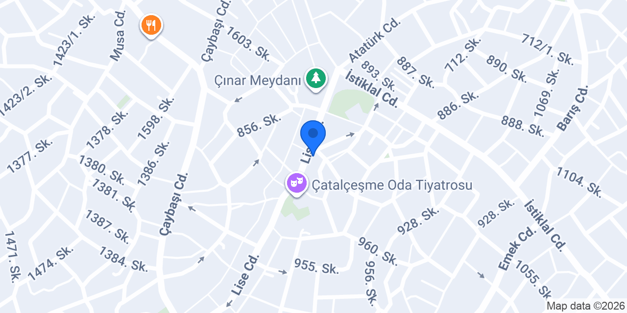 Karaca Oto Kiralama konumu