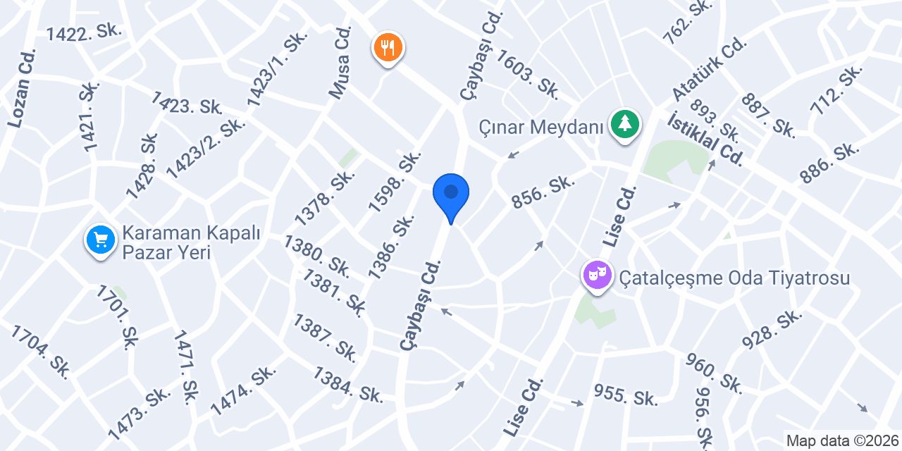 Efsane ev pastaları çaybaşi Şubesi konumu