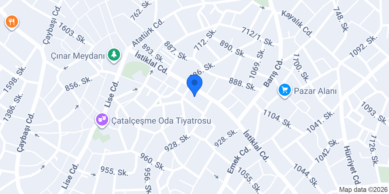 Denizli İl Halk Kütüphanesi konumu