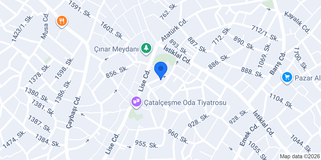 TDV Denizli Kitabevi konumu