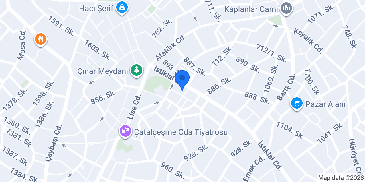Meşhur Sarıyer Börekçisi Denizli konumu