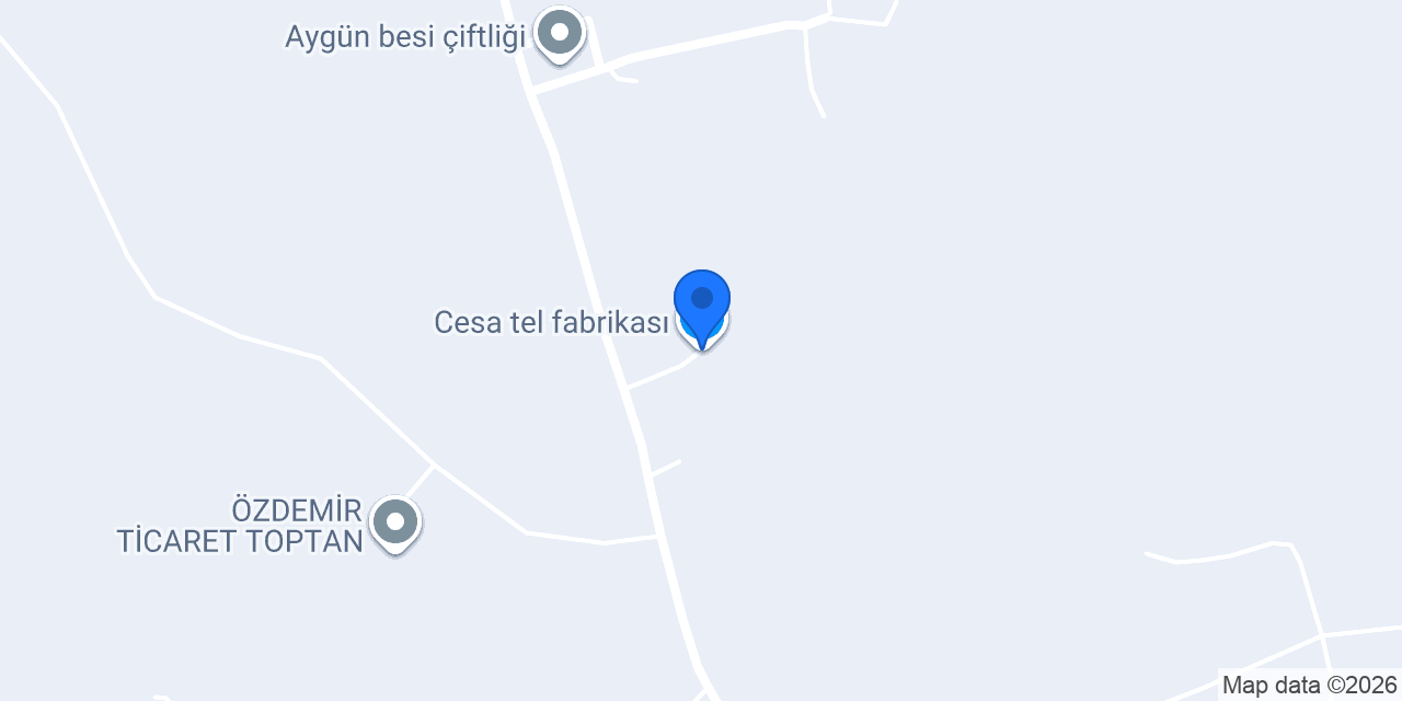 Cesa tel fabrikası konumu