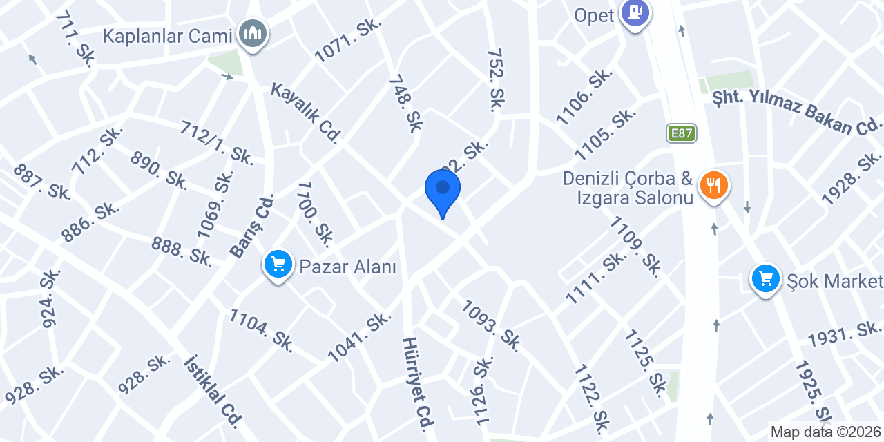 Pelinay unlu mamülleri konumu