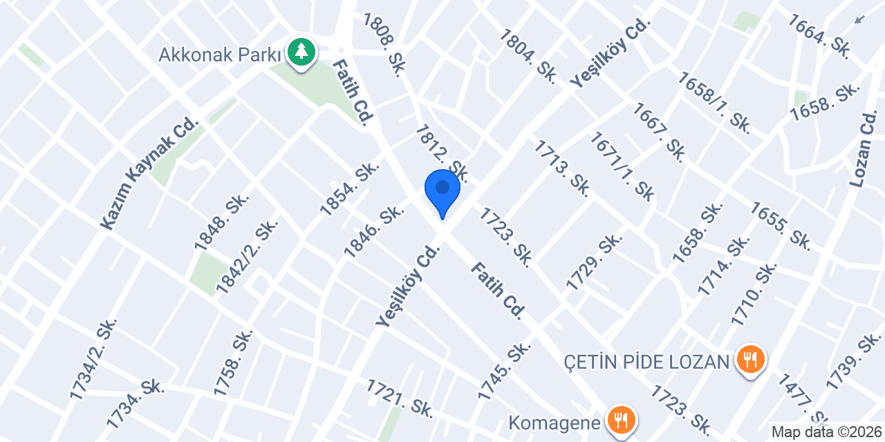 Köşem Pide konumu