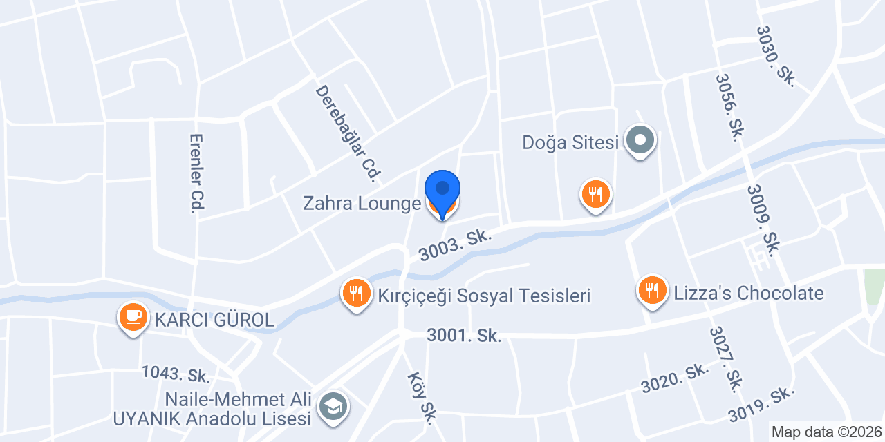 Zahra Lounge konumu