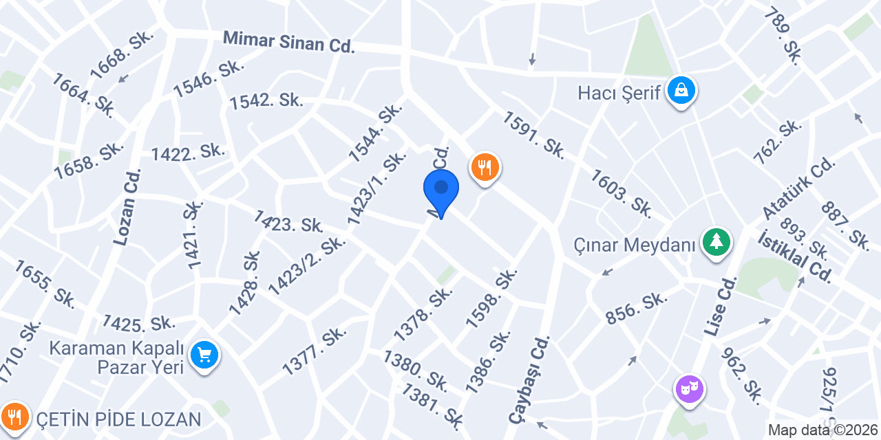 Uzman Bilişim Denizli Şubesi konumu
