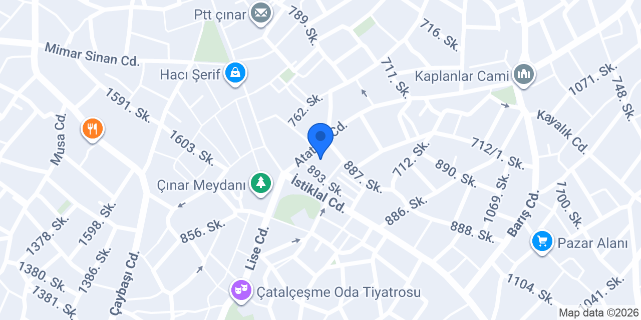 Pişkin Otel konumu