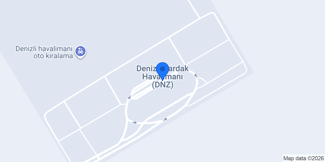 Çardak havalimanı taksi konumu