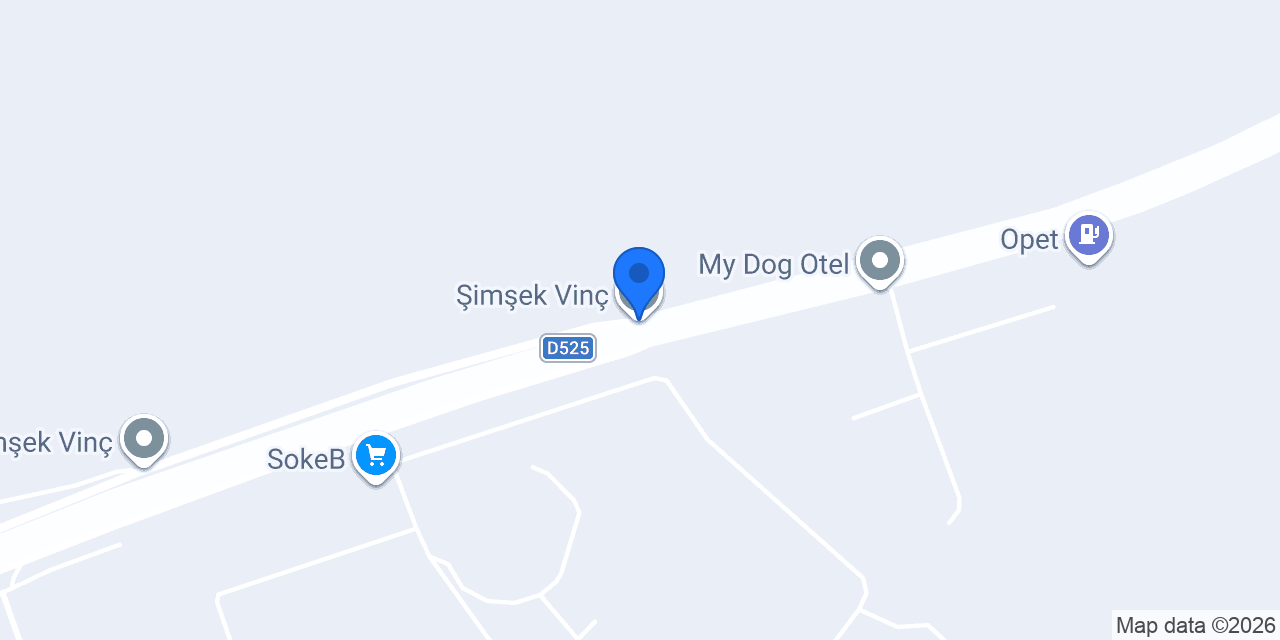 Şimşek Vinç konumu