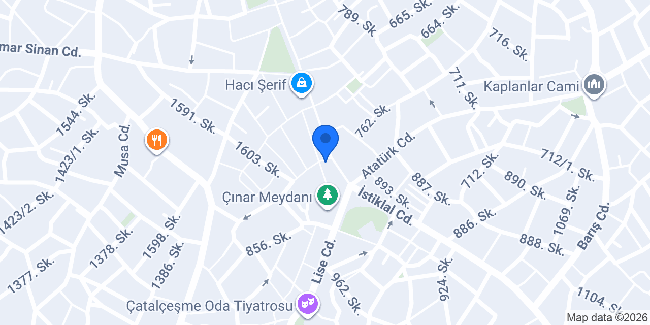 Denizli Diş Hekimi Gülşah Uçar konumu