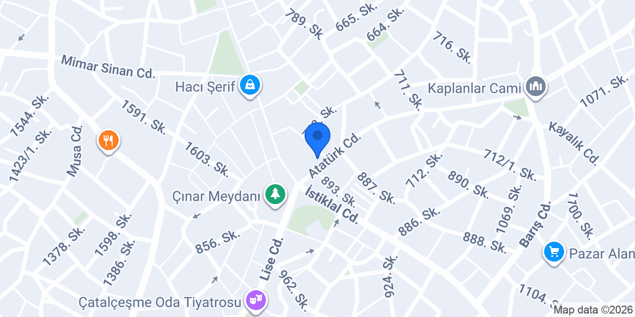 Supplementler.com Denizli Cadde konumu