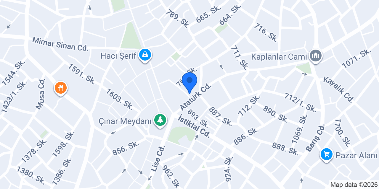 Çınar Taksi konumu