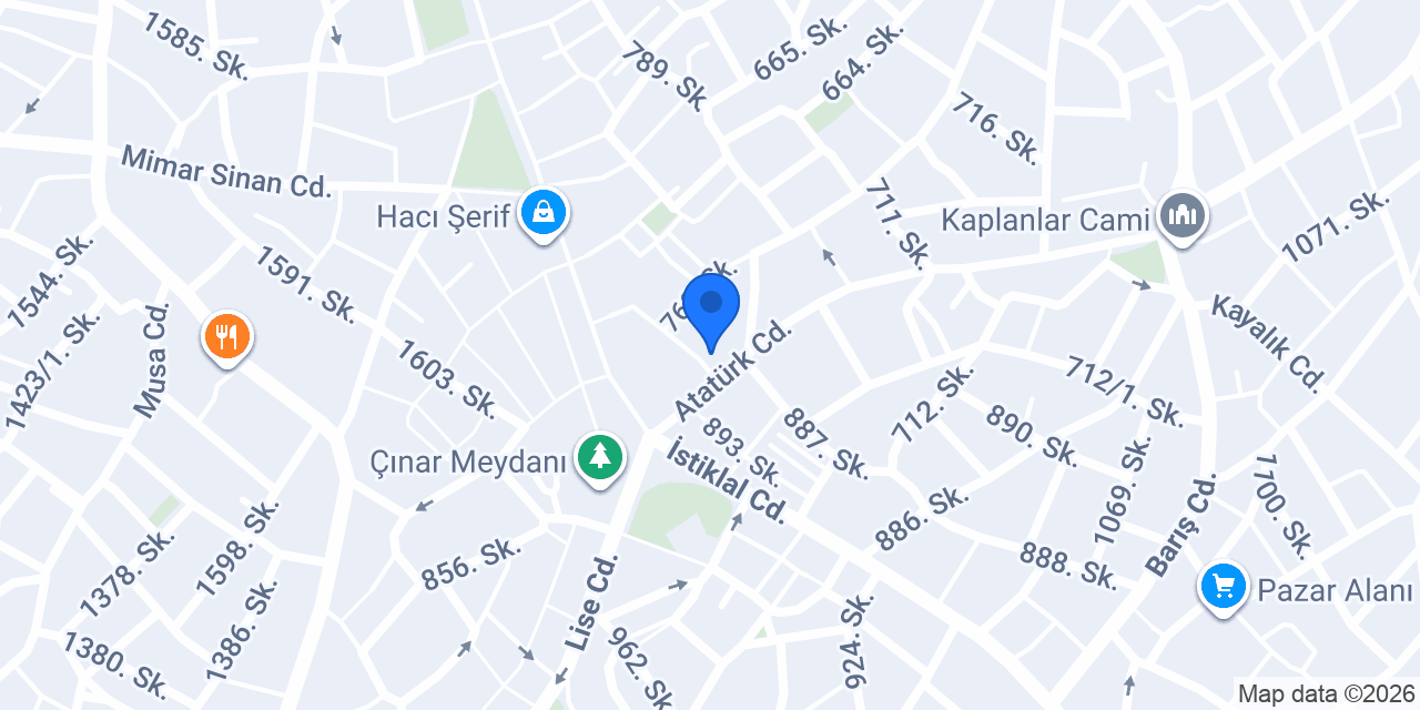 Garanti BBVA Çınar / Denizli Şubesi konumu