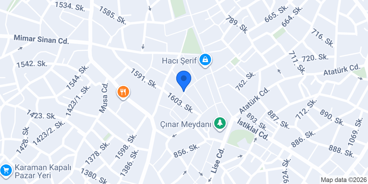 Milklaç - Denizli Çınar konumu