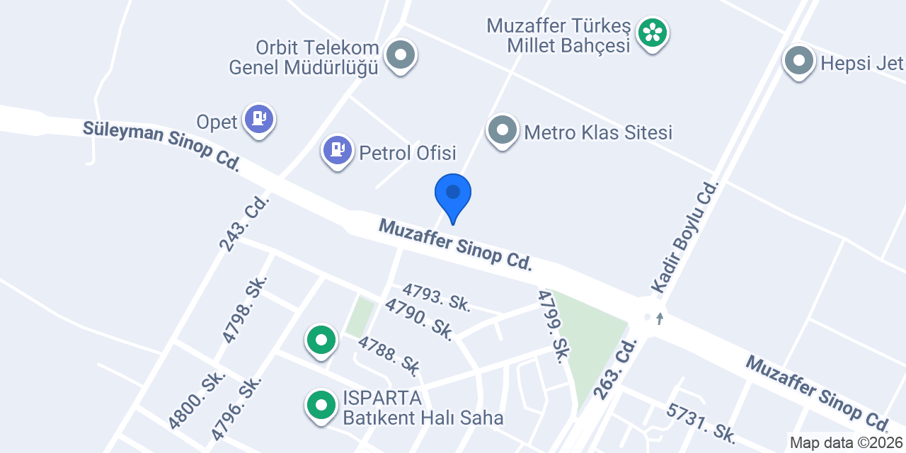 Chipper Isparta konumu