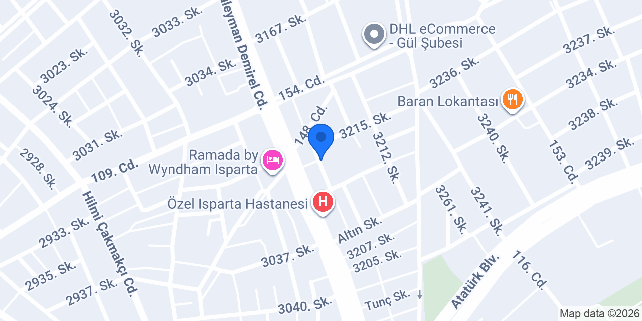 Derici Oto Lastik konumu