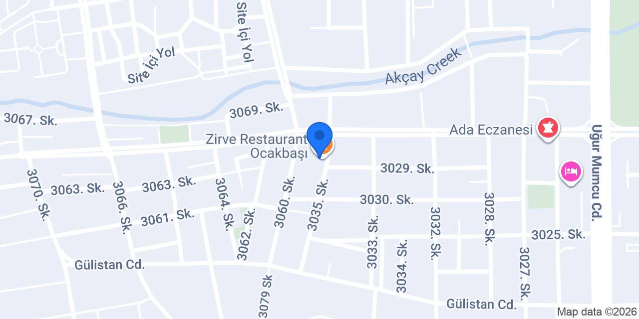 Zirve Restaurant Ocakbaşı konumu