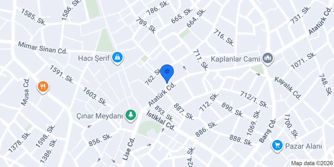 Deniz Rent A Car konumu