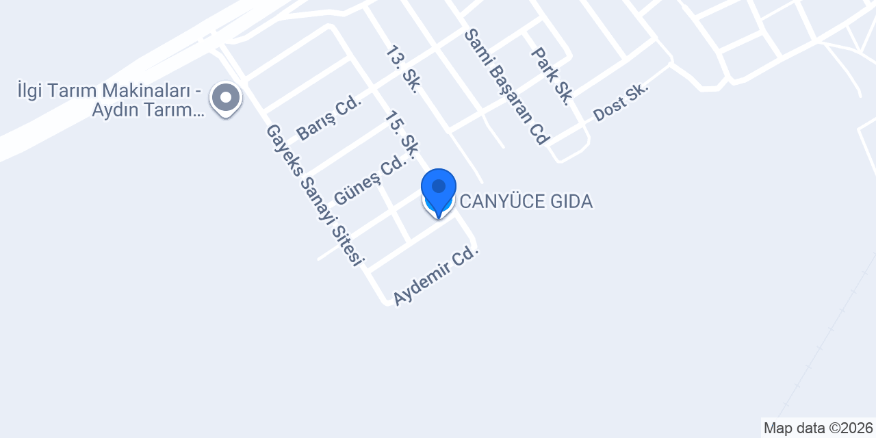 CANYÜCE GIDA konumu
