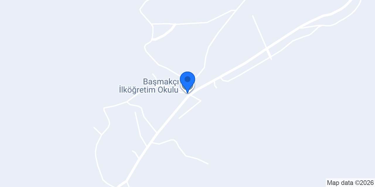 Başmakçı İlköğretim Okulu konumu