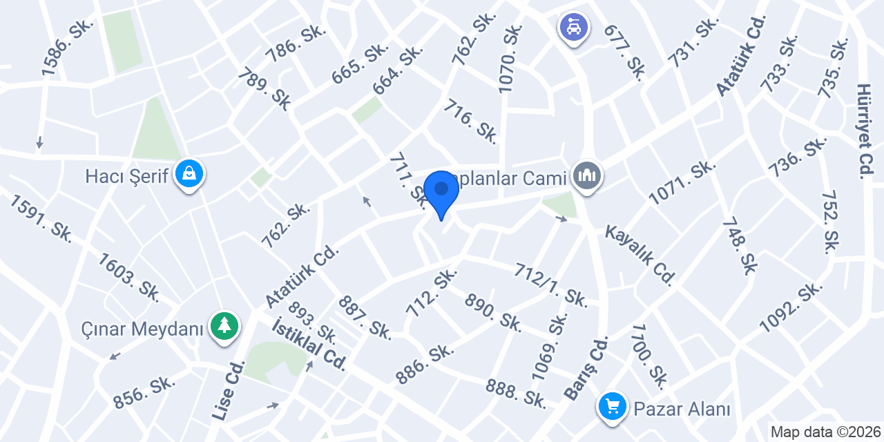 Öztürk Rent a Car konumu