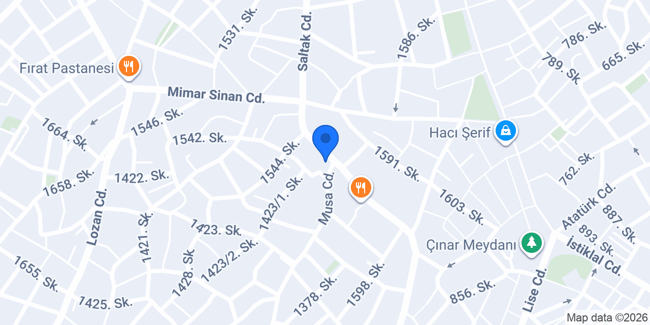 Piar Turizm Denizli Şubesi konumu