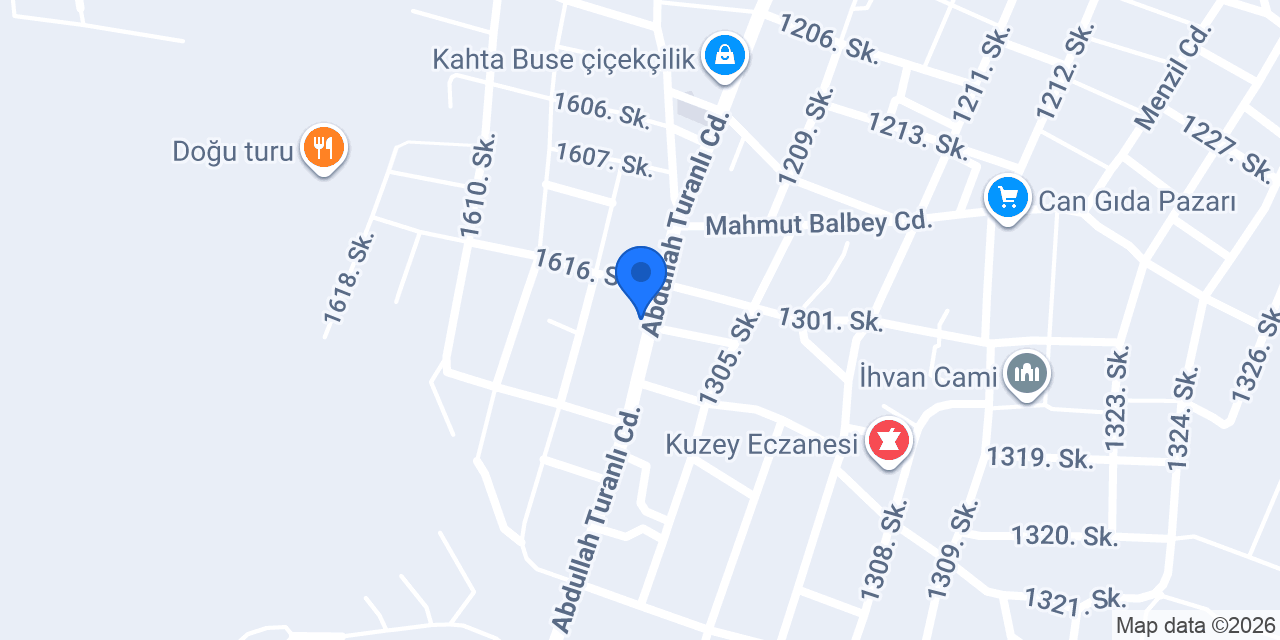 Boran Avcılık konumu