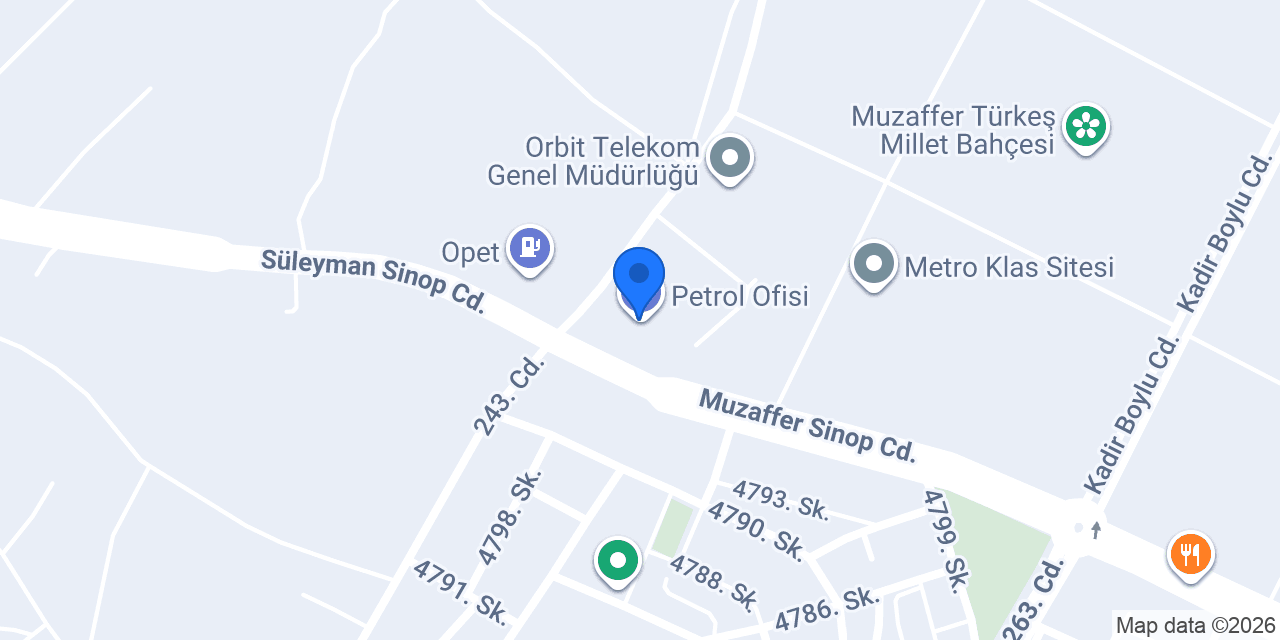 Petrol Ofisi konumu