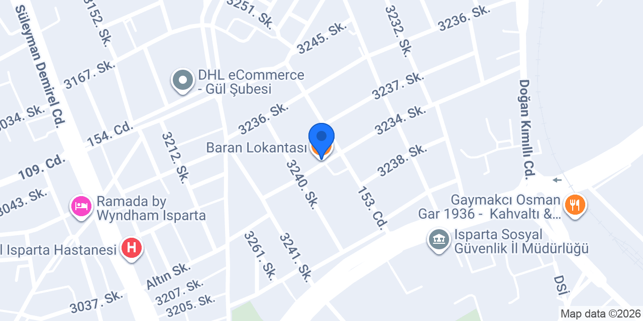 Baran Lokantası konumu