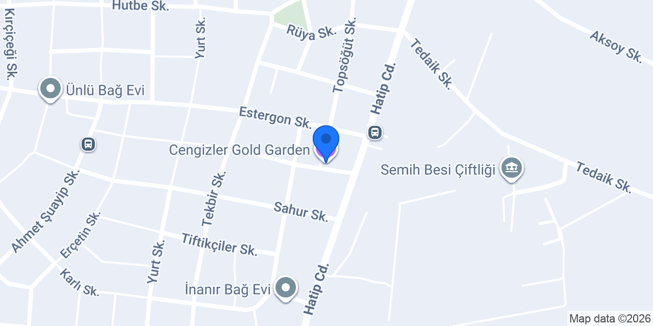 Cengizler Gold Garden konumu