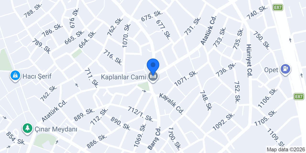 Denizli Taksi konumu