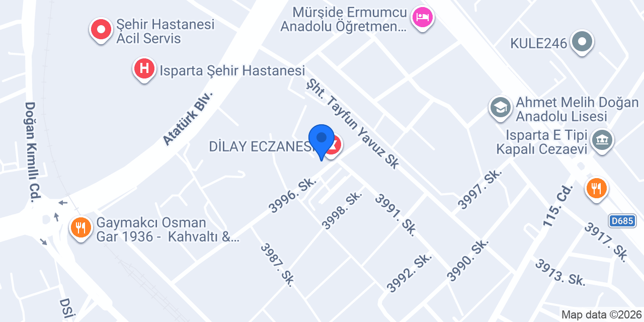 GÜLTAÇ ECZANESİ konumu