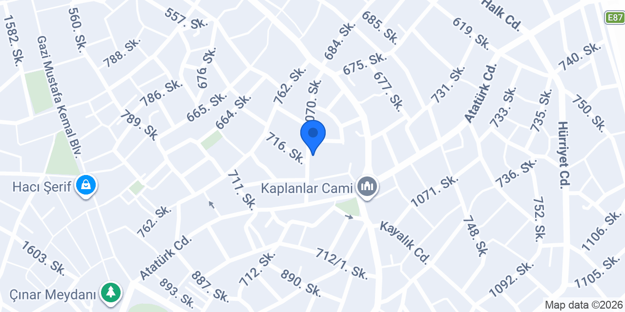 DENİZLİ TAKSİ konumu