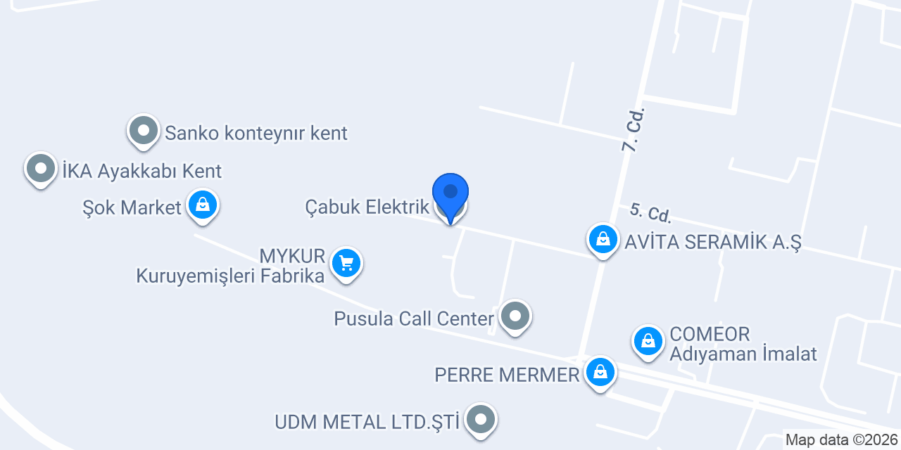 Çabuk Elektrik konumu