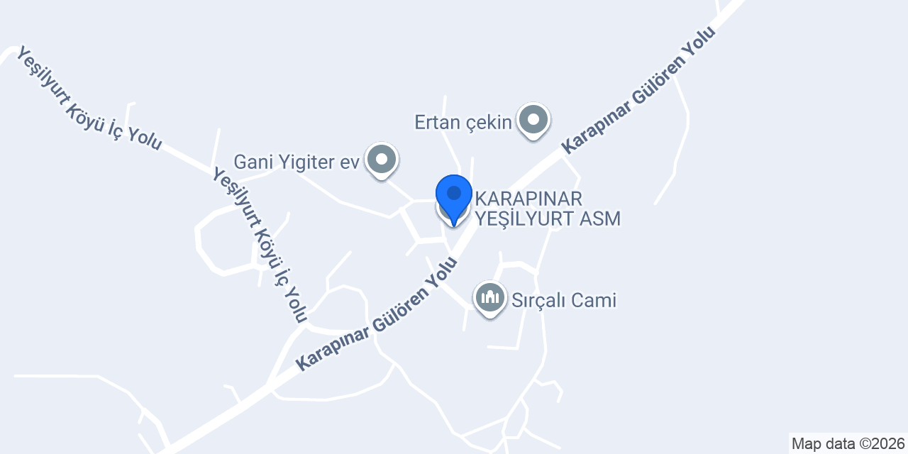 KARAPINAR YEŞİLYURT ASM konumu