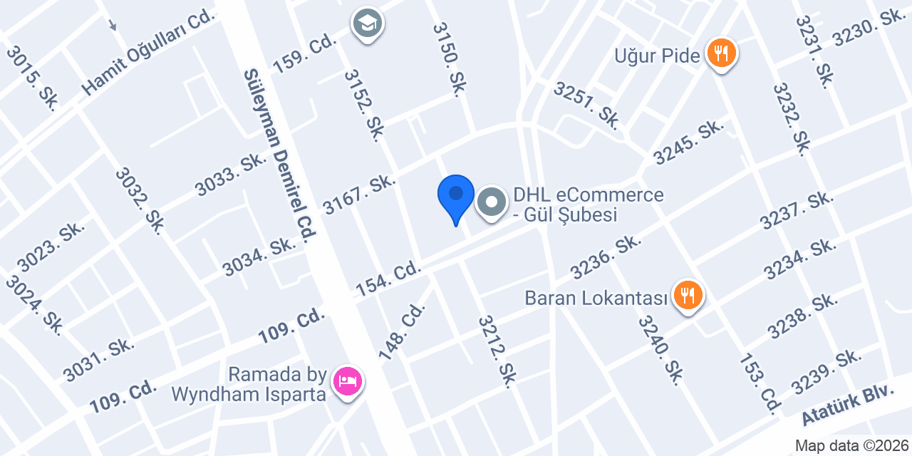 ISPARTA MARKA KUAFÖR konumu