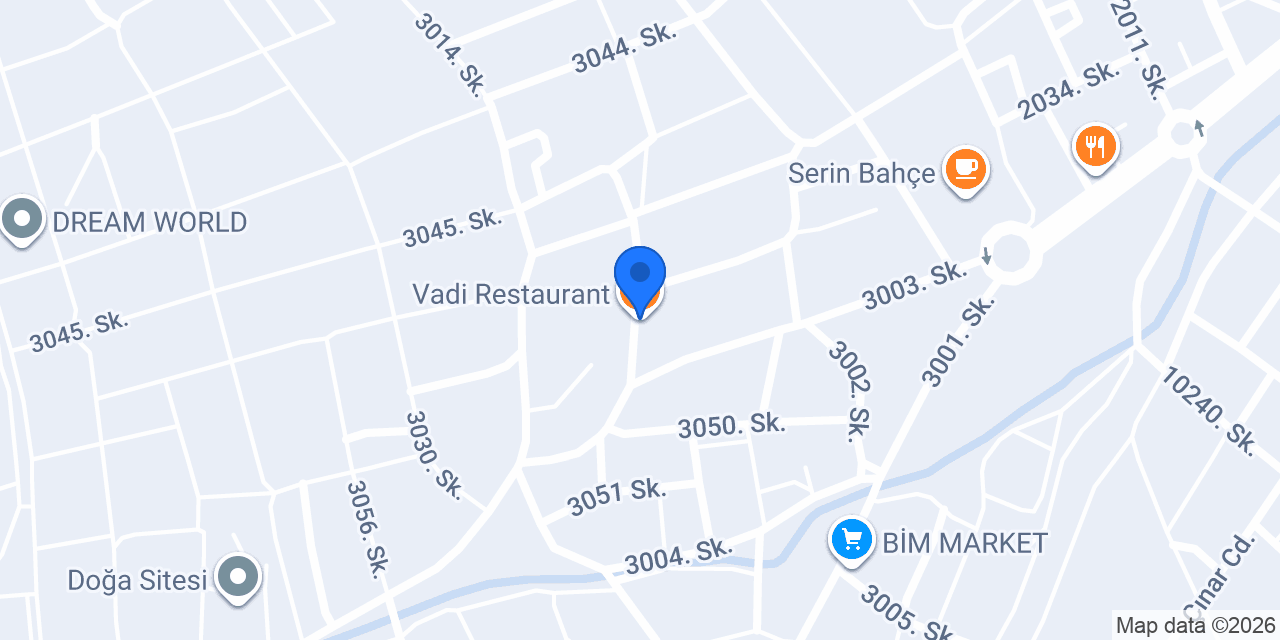 Vadi Restaurant konumu