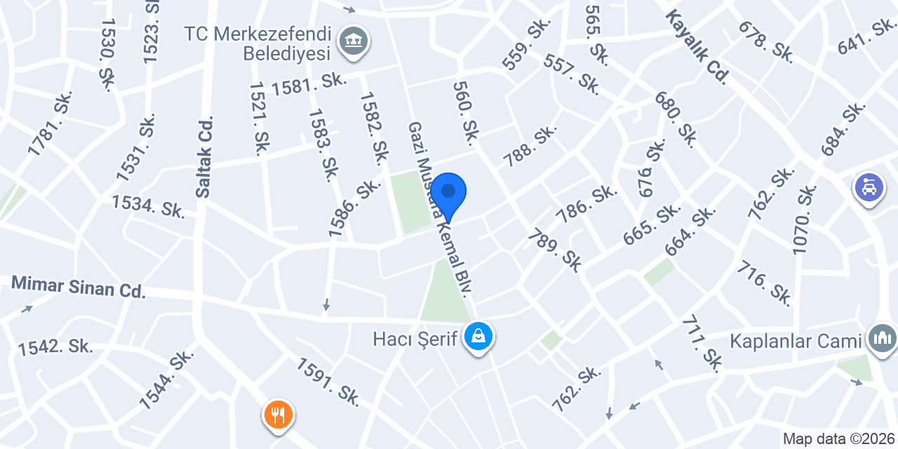 Tatlıcı Haydar Usta Çınar Şube konumu