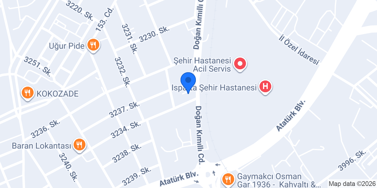 İZGİ OPTİK ŞEHİR HASTANESİ konumu