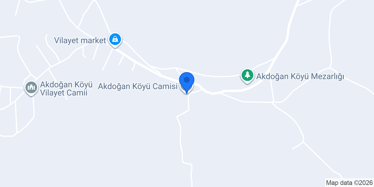Akdoğan Köyü Camisi konumu