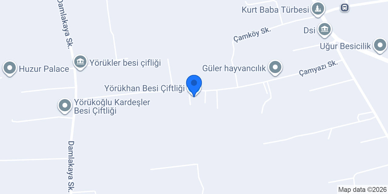 Yörükhan Besi Çiftliği konumu